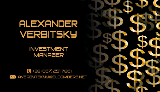 Print Design: Manager Verbitsky